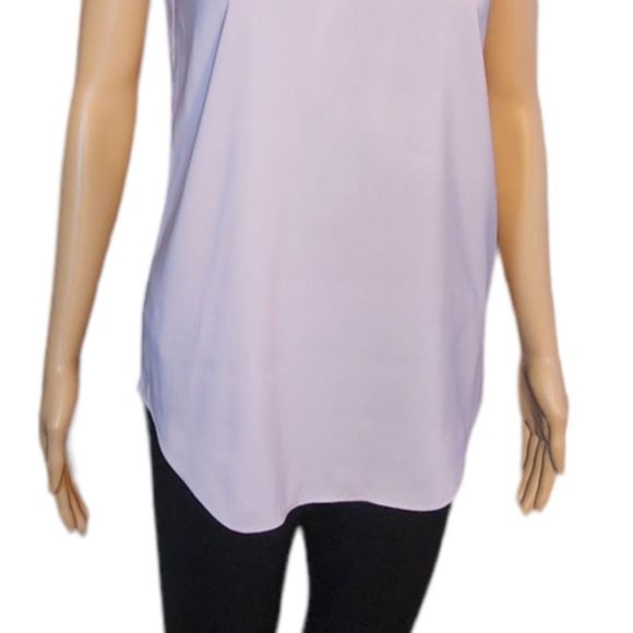 Express Shirt Womens Light Gray Top Keyhole Size XSmall - Picture 4 of 13